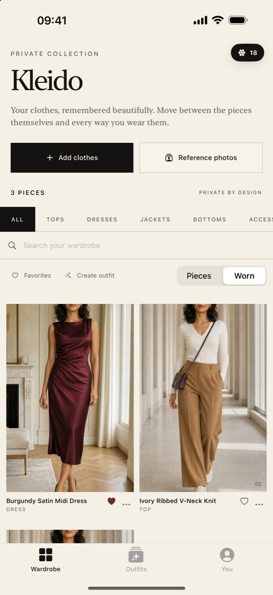 Every piece shown worn on you as an editorial photo